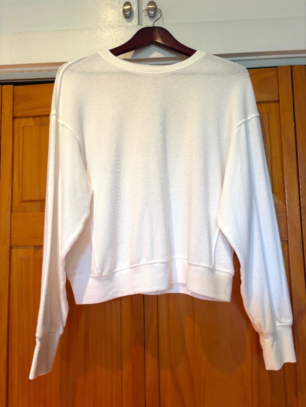Michael Stars White Sweatshirt Loungewear Size Large Made in the USA